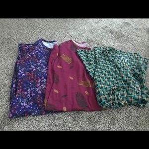3 dresses LULAROE and  forever 21